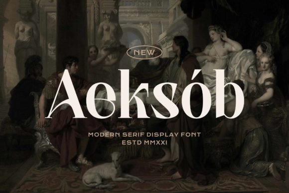 Aeksob: A Modern Serif Display Font for Editorial Design