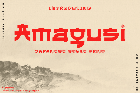 Amagusi: A Japanese-Inspired Display Font for Editorial Design