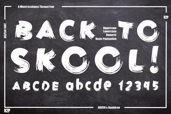 Back to Skool Display Font for Playful Brand Campaigns
