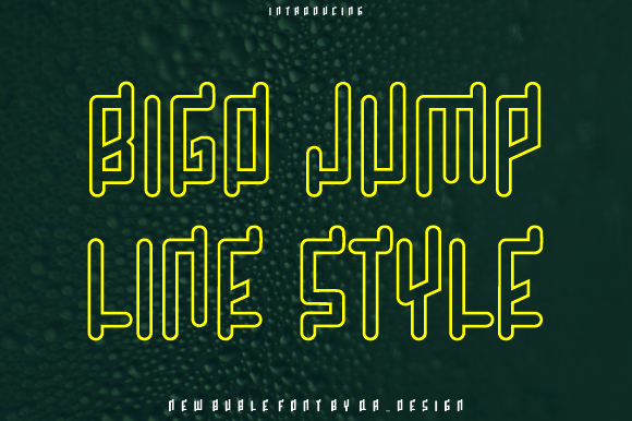 Bigo Jump Line: A Bold Display Font for Modern Web Design