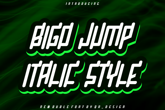 Bigo Jump: Modern Display Font for Editorial Impact