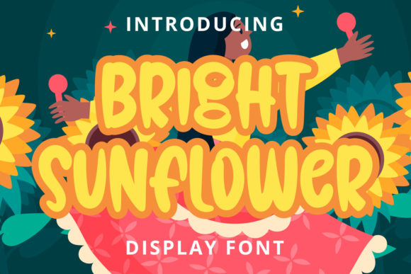 Bright Sunflower Font: Playful Display Fonts for Lively Branding