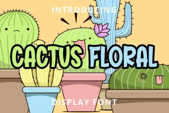 Cactus Floral Font for Bold, Authentic Branding