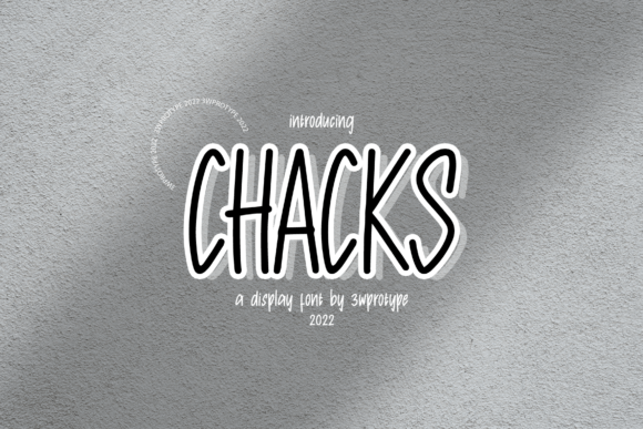 Chacks: A Fun Handwriting Typeface for Branding Projects