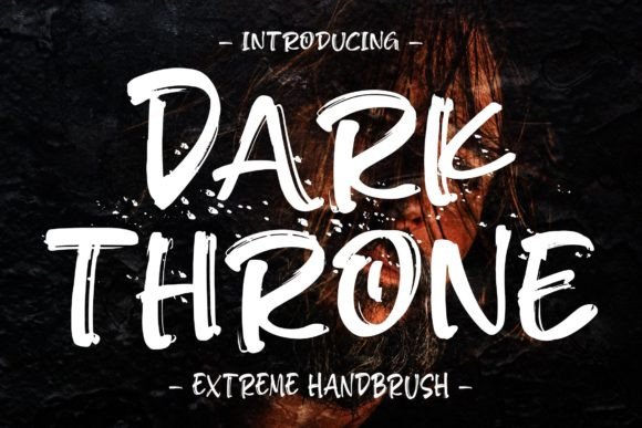 Dark Thorone: A Handbrush Display Font for Bold Web Branding