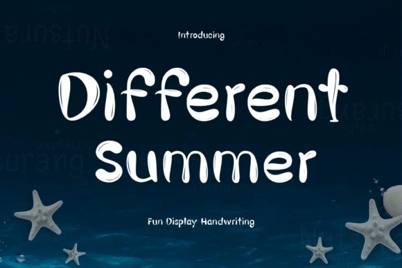 Different Summer: A Bold Display Font for Creative Projects