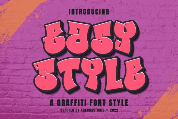 Easy Style Graffiti Display Font for Bold Digital Branding