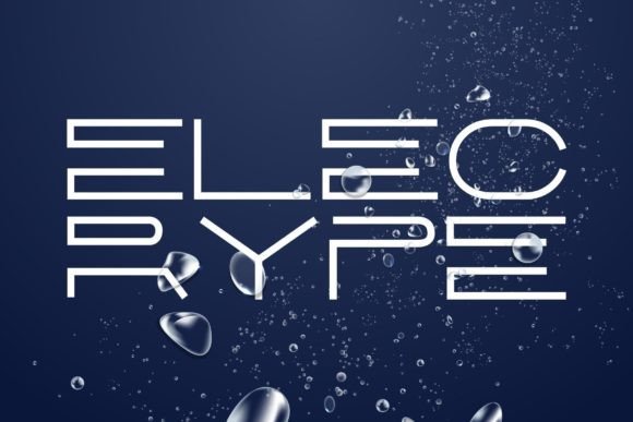 Electrype – The Electric Geometry Display Font for Clean Digital Layouts