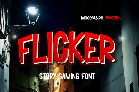 Flicker Font: Mystery Display Typography for Web Designers