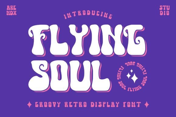 Flying Soul Display Font: Groovy Handwritten Type for Brands