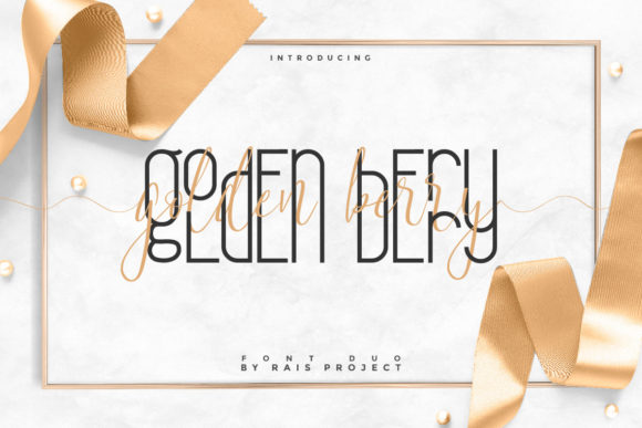Golden Berry Font for Chic, Cheerful Branding