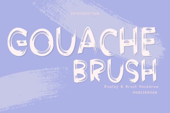 Gouache Brush: A Jolly Display Font for Editorial Designs