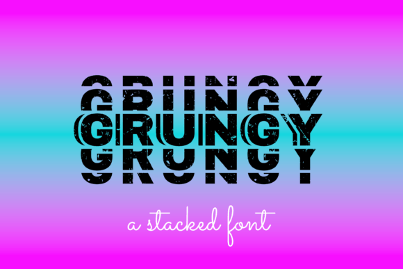 Grungy Font: A Display Typeface for Editorial Edge