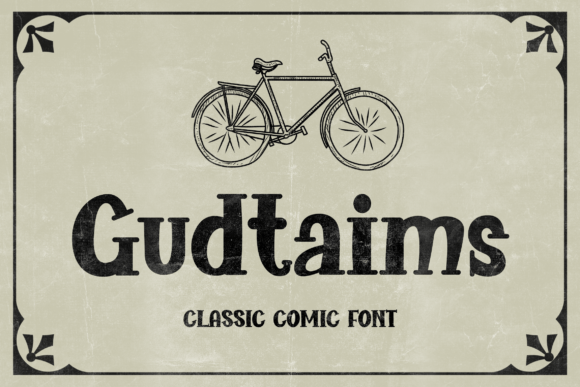 Gudtaims Font: A Retro Display Type for Web Design