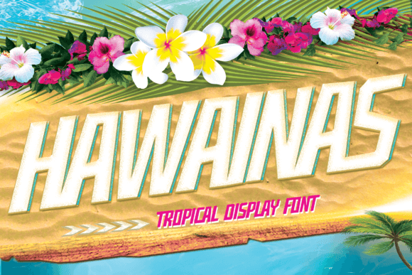 Hawainas: A Tropical Display Font for Bold Editorial Design