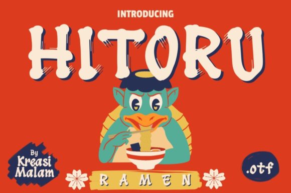Hitoru Ramen: A Handcrafted Japanese Display Font