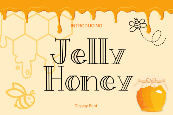 Jelly Honey Display Font for Whimsical Branding Projects
