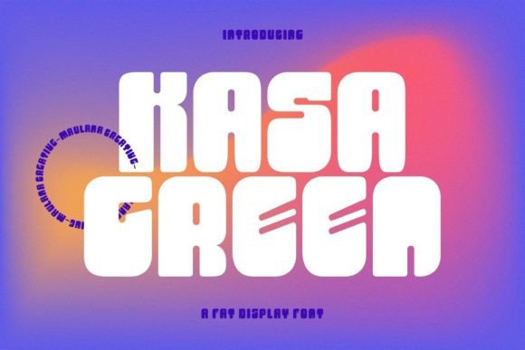 Kasa Green Display Font for Handmade Branding & Printables