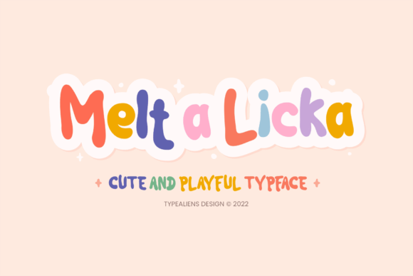 Melt a Licka: The Playful Display Font for Editorial Design