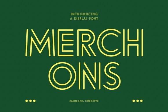 Merchons: A Fancy Display Font for Handmade Shops and Creative Branding