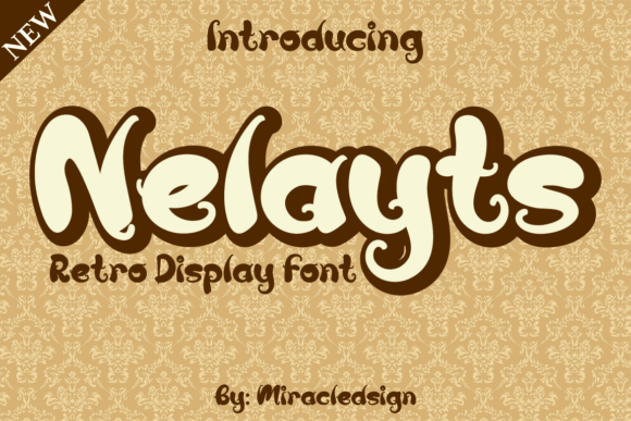 Nelayts: A Bold Retro Display Font for Editorial Design