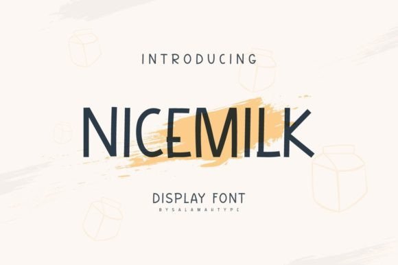 Nicemilk: The Playful Display Font That Sparks Joy