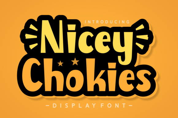 Nicey Chokies: A Playful Display Font for Crafters and Sellers