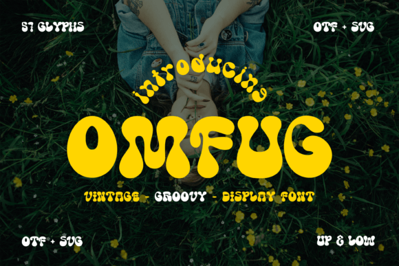Omfug: A Groovy Retro Display Font for Editorial Charm