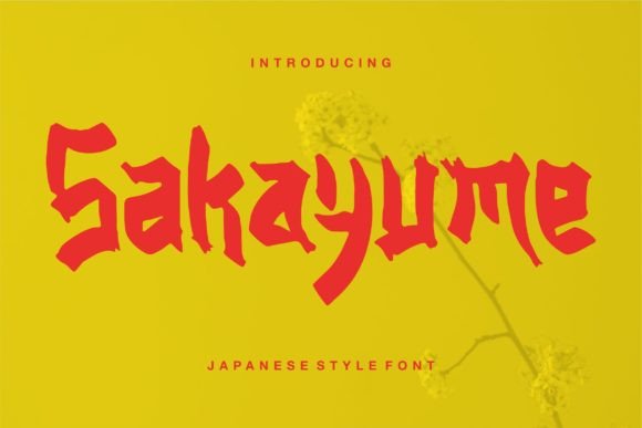Sakayume Font: Japanese-Inspired Display Fonts for Makers