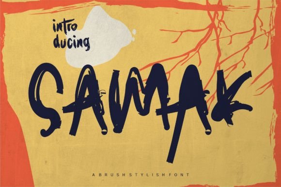 Samak Brush Display Font for Campaigns and Branding