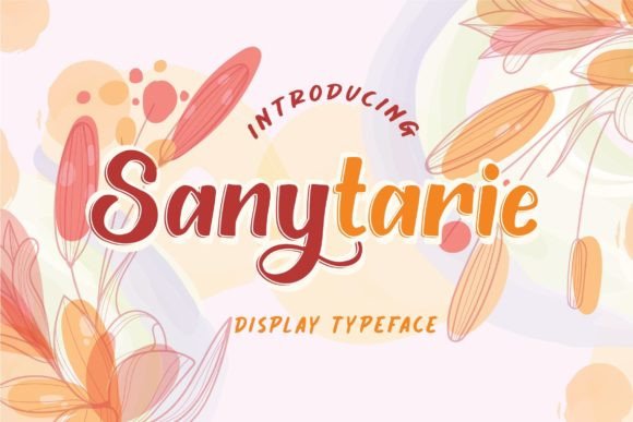 Sanytarie Font: Elegant Playfulness in a Display Typeface