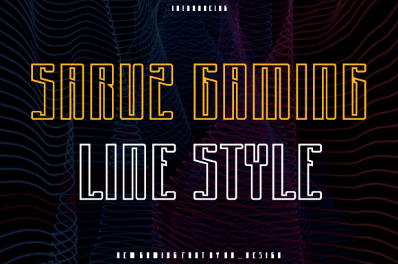 Saruz Gaming: A Bold Display Font for Digital Creators