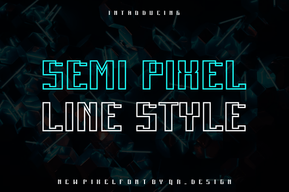 Semi Pixel Line: A Bold Modern Display Font for Standout Designs