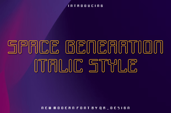 Space Generation Line: Bold Display Font for High-Impact Campaigns