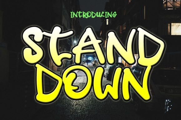 Stand Down: A Beautiful and Sweet Display Font for Modern Brands