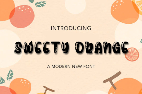 Sweety Orange Font for Handmade Brands