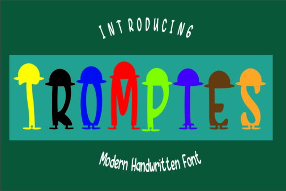 Trompies Display Font for Small Business Branding