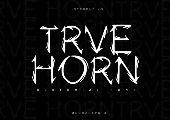 True Horn Display Font for Bold Brand Identity