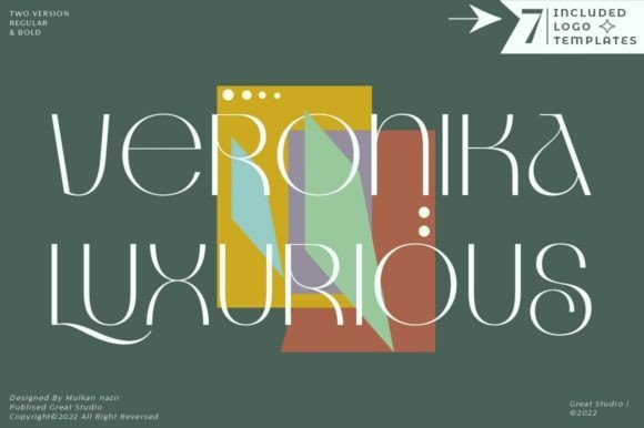 Veronika Luxurious: A Glamorous Display Font for Editorial Brands