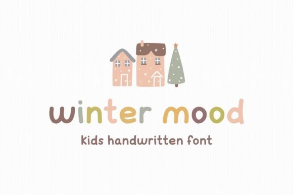 Winter Mood Display Font for Playful Handmade Designs